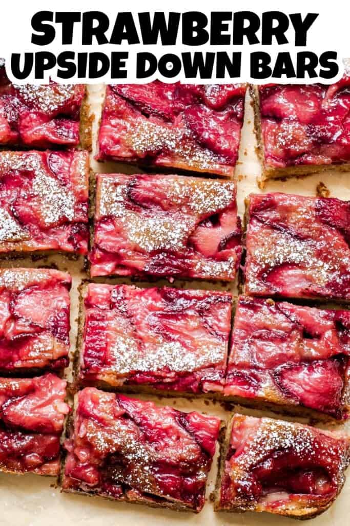 Strawberry Upside Down Bars Pin.