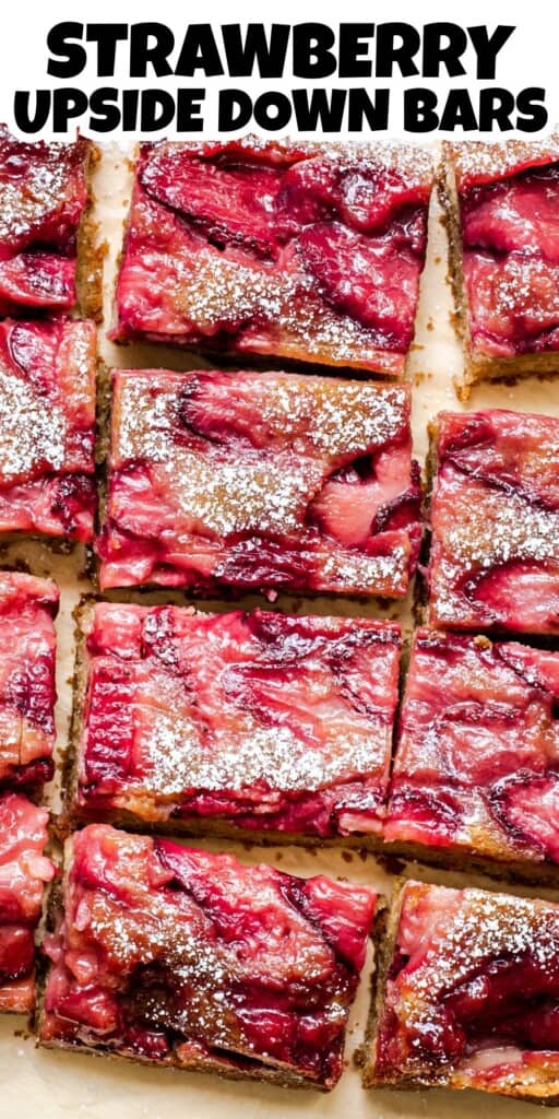 Strawberry Upside Down Bars Pin.