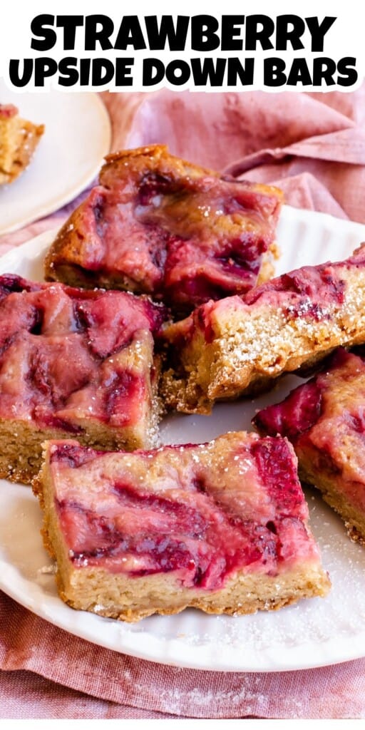 Strawberry Upside Down Bars Pin.