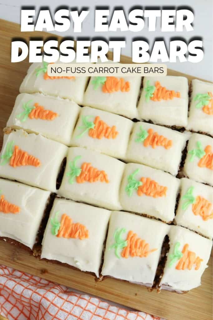 Carrot Cake Bars with Cream Cheese Pin