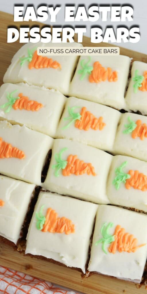 Carrot Cake Bars with Cream Cheese Pin