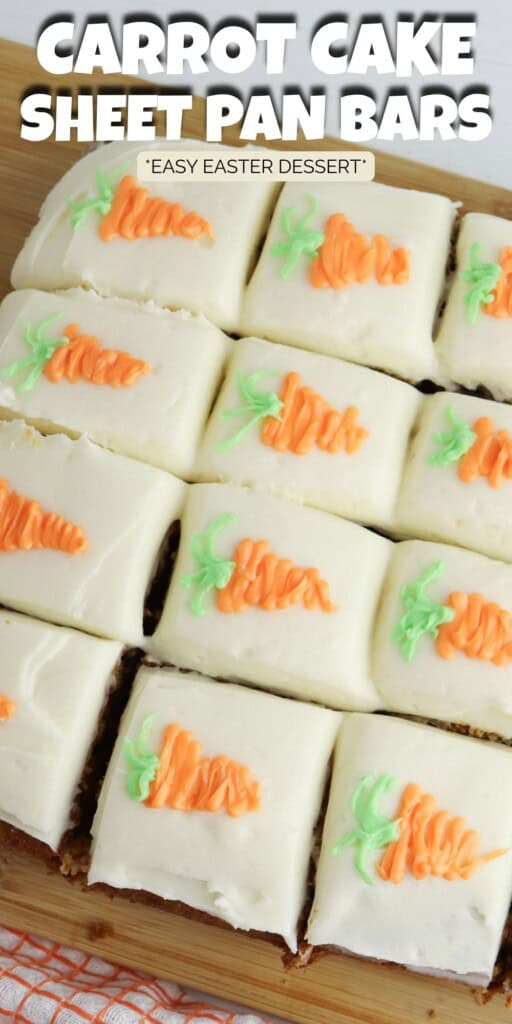 Carrot Cake Bars with Cream Cheese Pin
