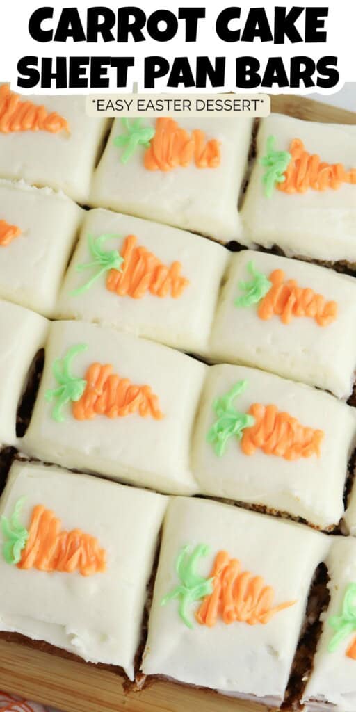 Carrot Cake Bars with Cream Cheese Pin