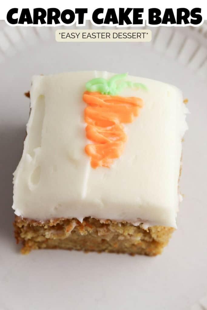 Carrot Cake Bars with Cream Cheese Pin