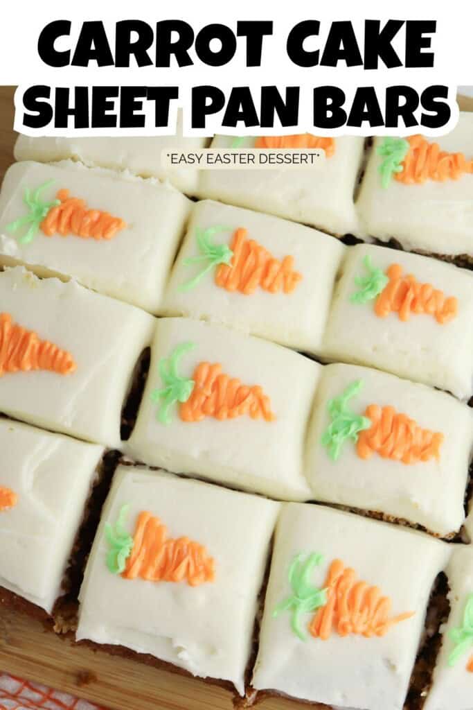 Carrot Cake Bars with Cream Cheese Pin