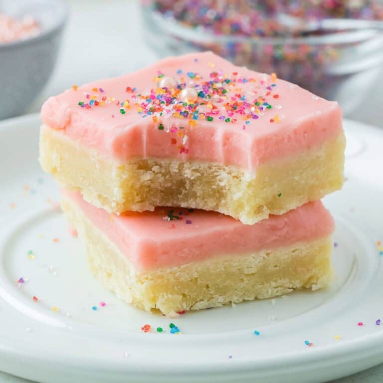 cream cheese sugar cookie bars featured image