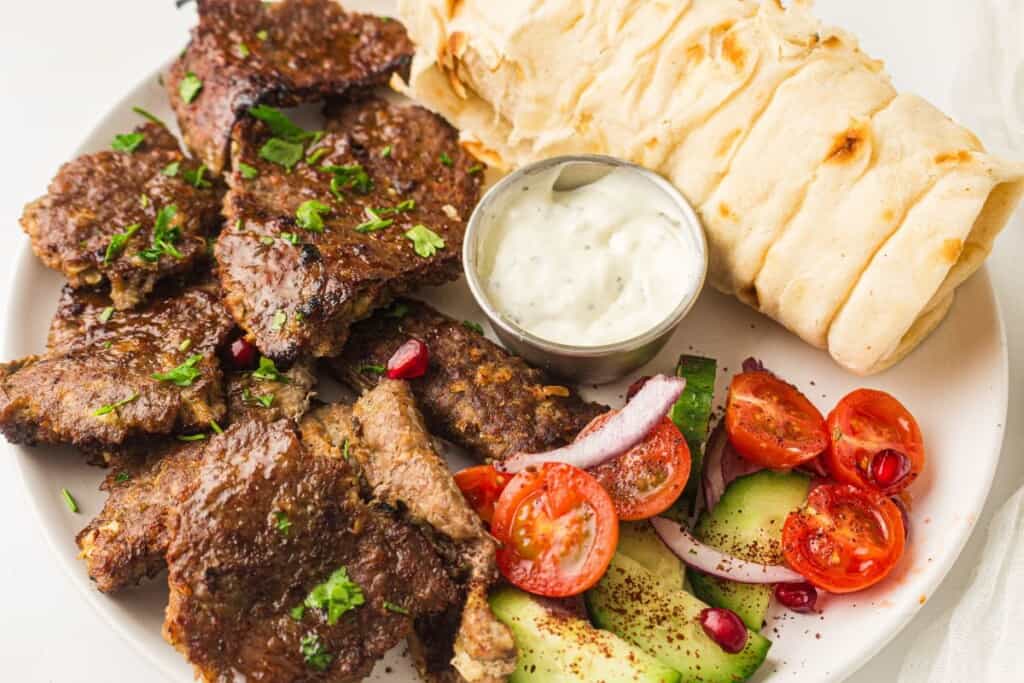 Viral Doner Kebabs with yogurt sauce.