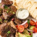 Viral Doner Kebabs with yogurt sauce.