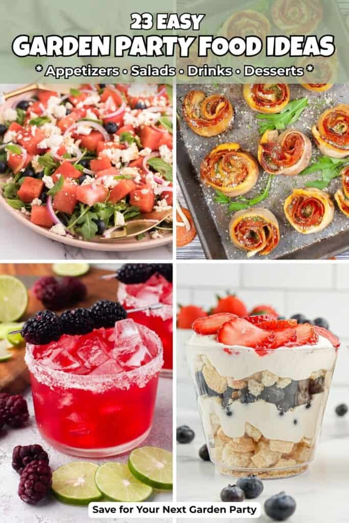 23 Garden Party Food Ideas Pin
