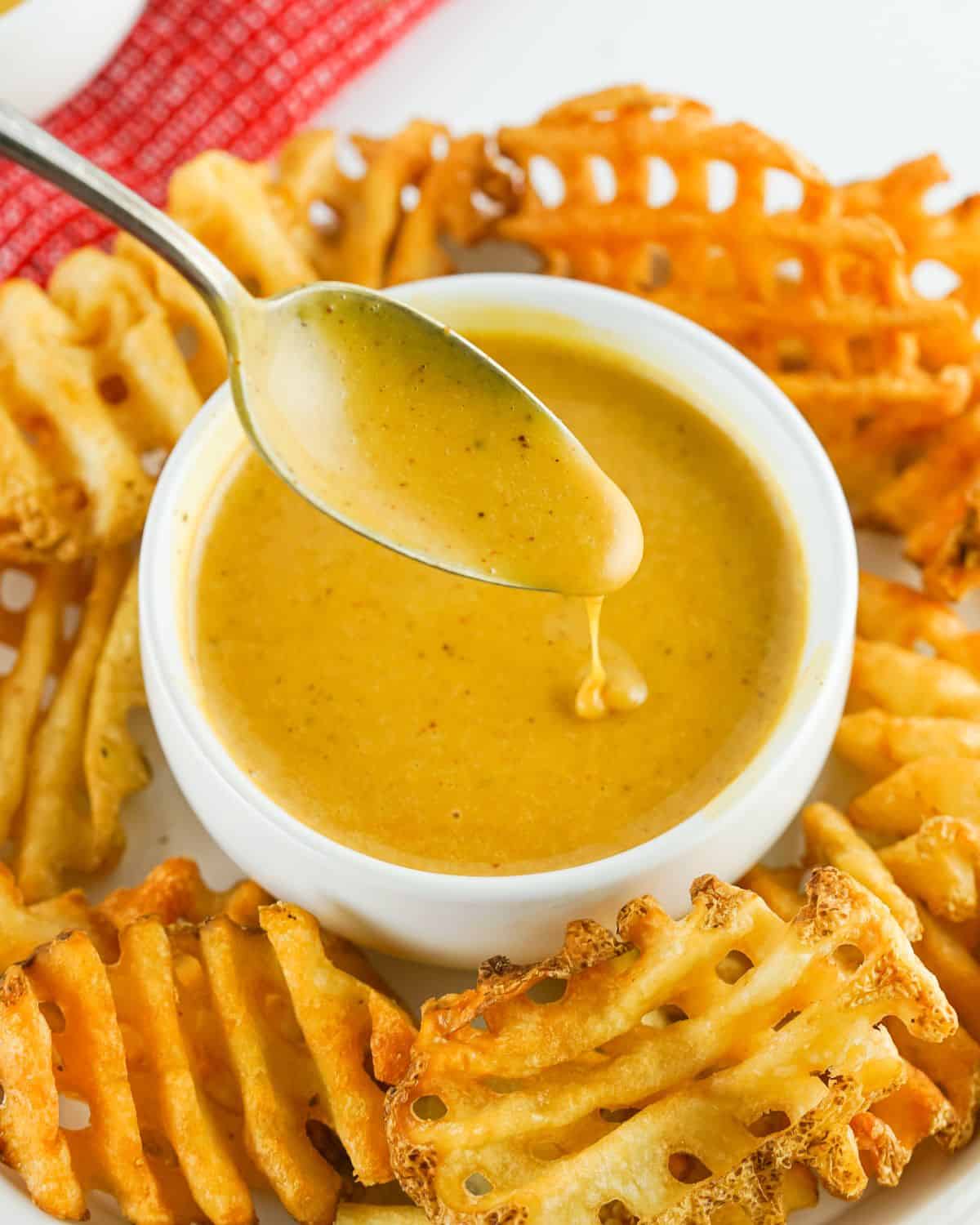 spoonful of chik-fil-a sauce