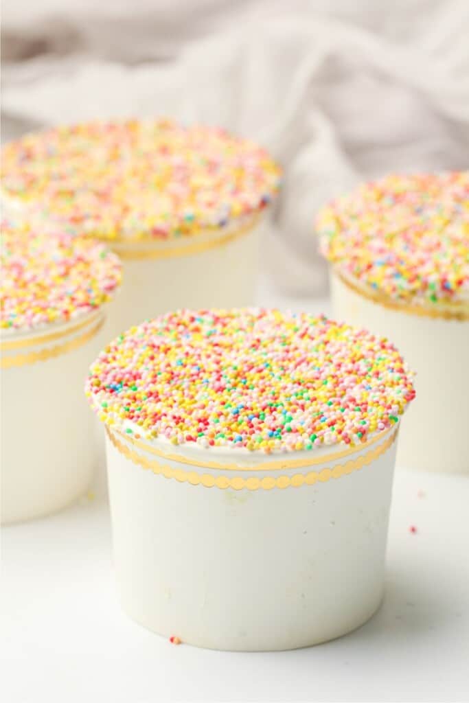 viral dot cakes on linen