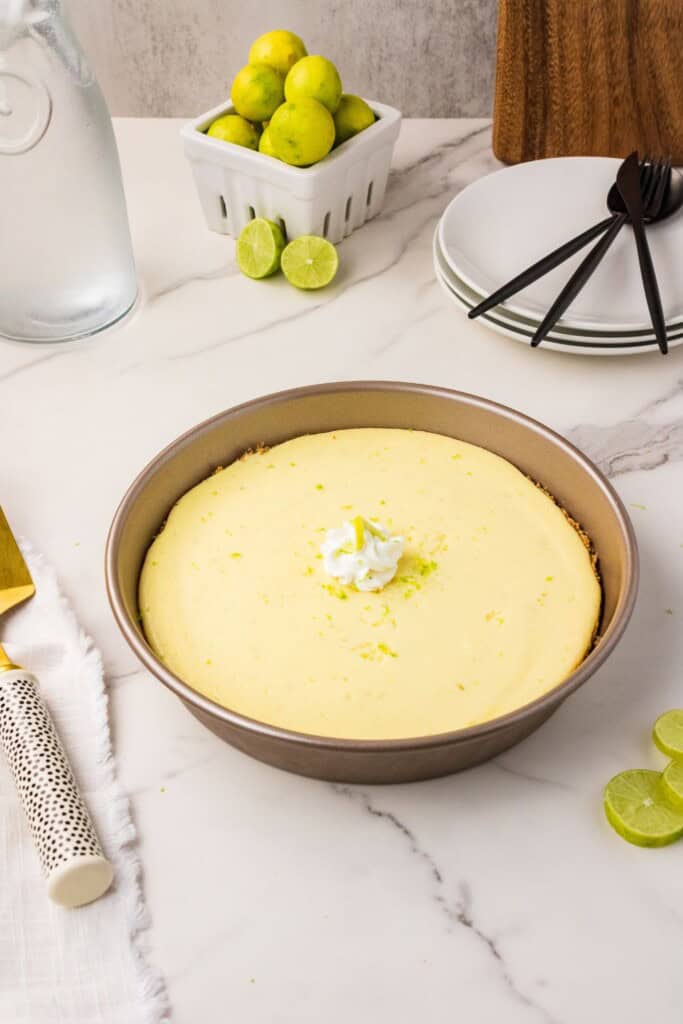 Finished key lime pie