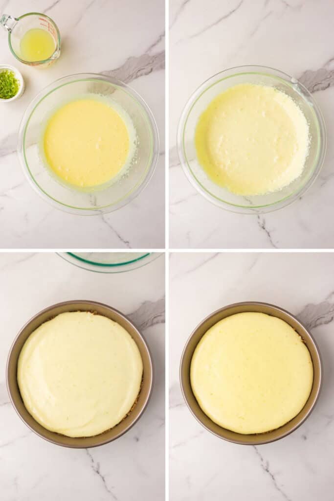 Key lime pie filling steps
