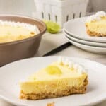 key lime pie slice recipe card