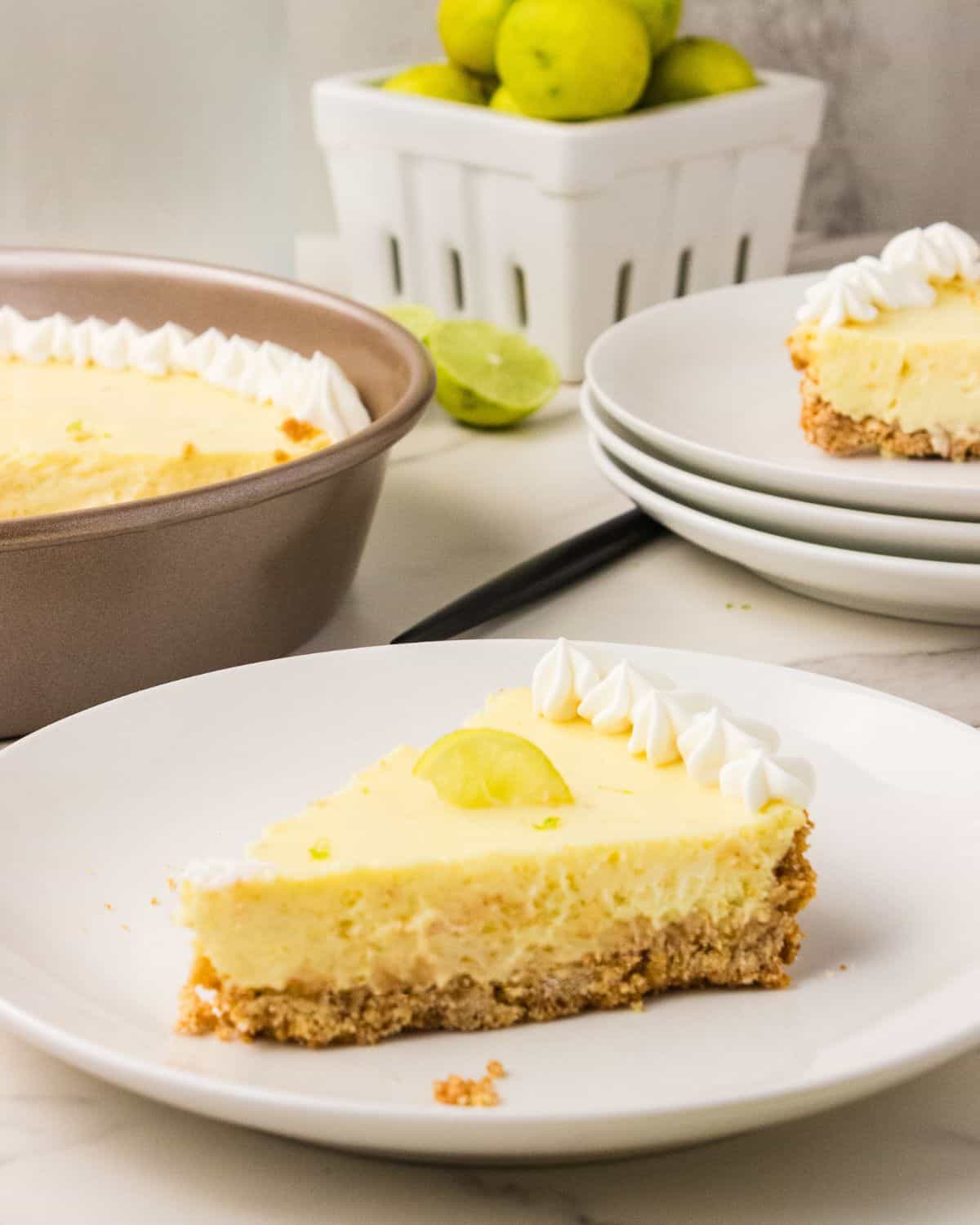 key lime pie slice recipe card