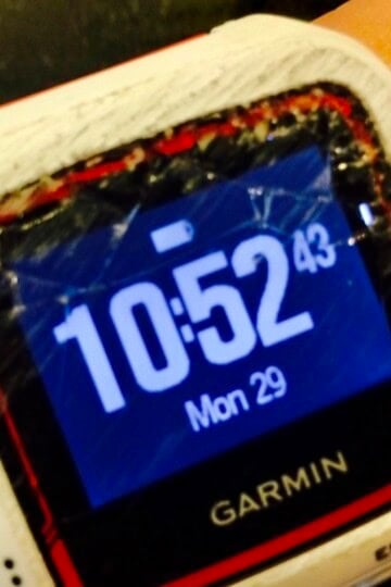 Smashed Garmin watch