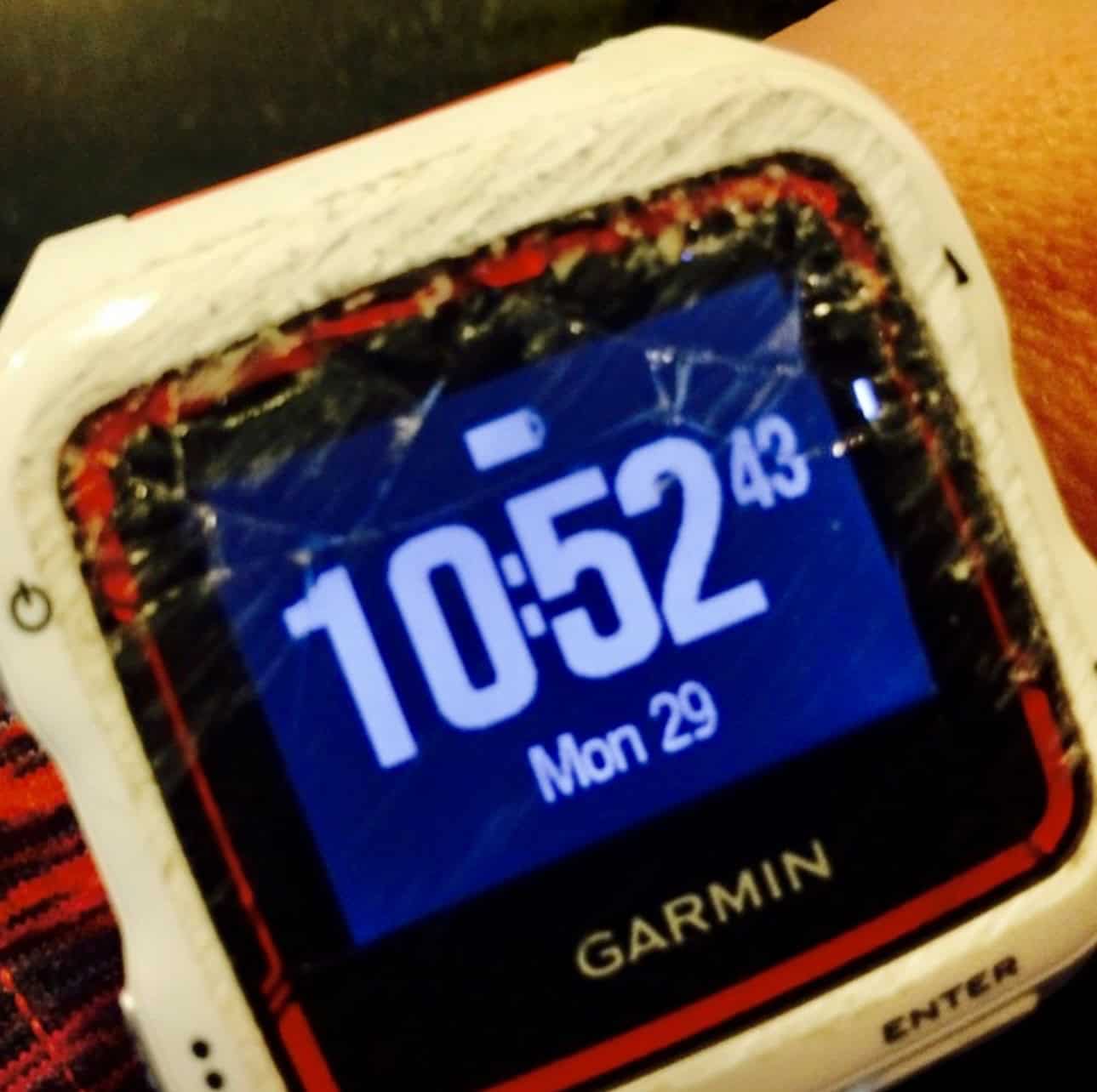 Smashed Garmin watch