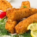 air fryer fish sticks recipe card
